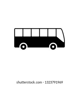 Bus icon symbol vector. on white background