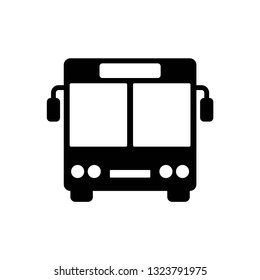 Bus icon symbol vector. on white background