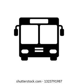 Bus icon symbol vector. on white background