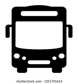 Bus icon symbol vector. on white background - Vector