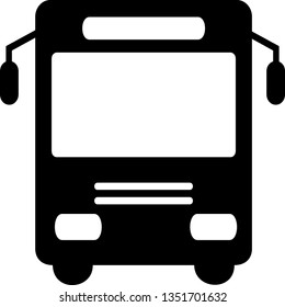 Bus icon symbol vector. on white background - Vector