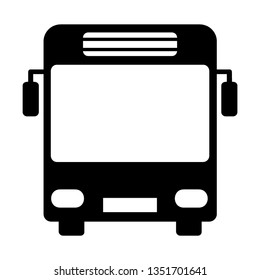 Bus icon symbol vector. on white background - Vector