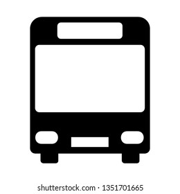 Bus icon symbol vector. on white background - Vector