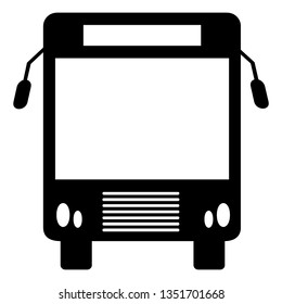 Bus icon symbol vector. on white background - Vector