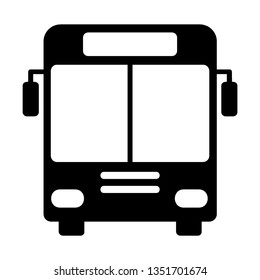 Bus icon symbol vector. on white background - Vector