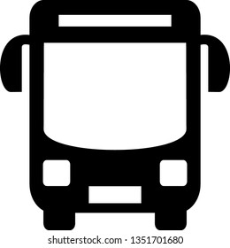 Bus icon symbol vector. on white background - Vector