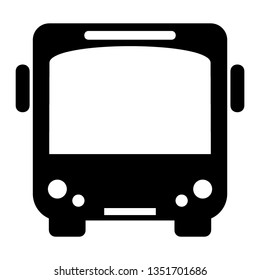 Bus icon symbol vector. on white background - Vector