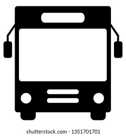 Bus icon symbol vector. on white background - Vector