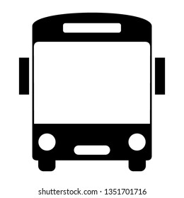 Bus icon symbol vector. on white background - Vector