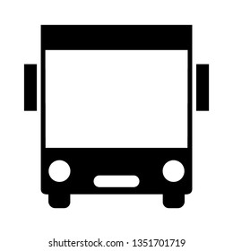 Bus icon symbol vector. on white background - Vector