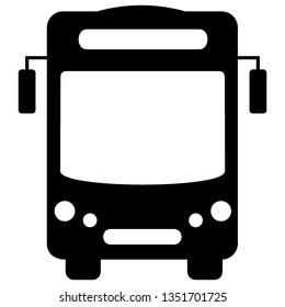 Bus icon symbol vector. on white background - Vector
