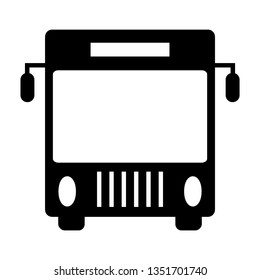 Bus Icon Symbol Vector On White Stock Vector (Royalty Free) 1351701740 ...