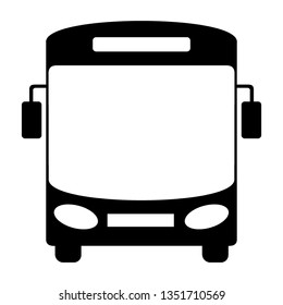 Bus icon symbol vector. on white background - Vector