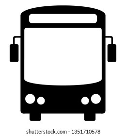 Bus icon symbol vector. on white background - Vector