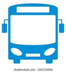Bus icon symbol vector. on white background - Vector