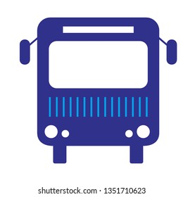 Bus icon symbol vector. on white background - Vector