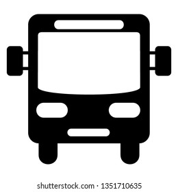 Bus icon symbol vector. on white background - Vector