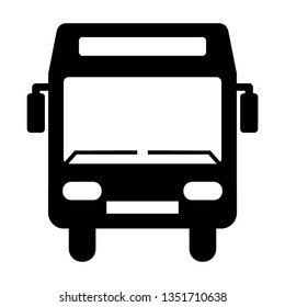Bus icon symbol vector. on white background - Vector