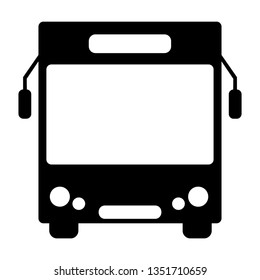 Bus icon symbol vector. on white background - Vector