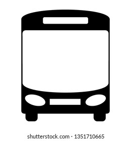 Bus icon symbol vector. on white background - Vector