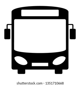 Bus icon symbol vector. on white background - Vector