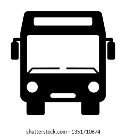 Bus icon symbol vector. on white background - Vector