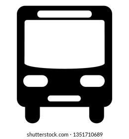 Bus icon symbol vector. on white background - Vector