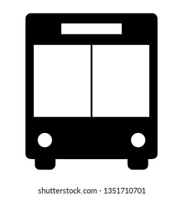 Bus icon symbol vector. on white background - Vector