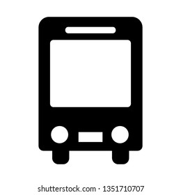 Bus icon symbol vector. on white background - Vector