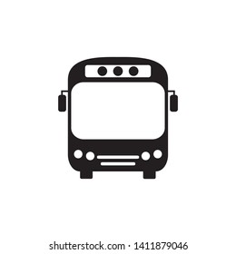Bus icon symbol vector. on white background