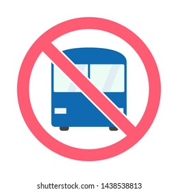 Bus icon symbol vector. on white background - Vector