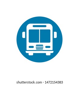 Bus icon symbol vector. on white background