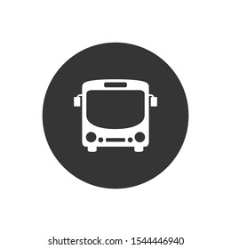 Bus icon symbol vector on white 