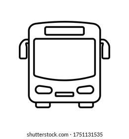Bus icon symbol vector on white background