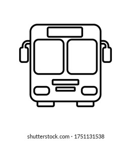 Bus icon symbol vector on white background