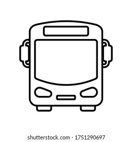 Bus icon symbol vector on white background