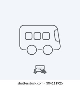 Bus icon - Thin series