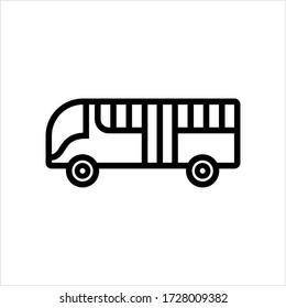 Bus Icon, Transport Automobile Vector Art Illustration