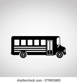 Bus icon. Transport concept. Vector flat illustration on white background.