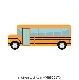 School Bus Illustration Flat Cartoon Stock Illustration 547449262 ...