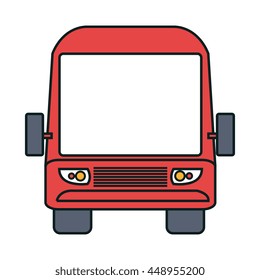 Bus icon, Transport service theme design, vector illustration icon.