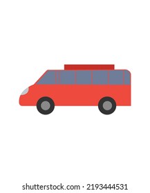  Bus icon, Transport service, vector illustration. Van icon isolated on white background.