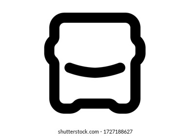 Bus-Icon Transport flache Logo-Abbildung
