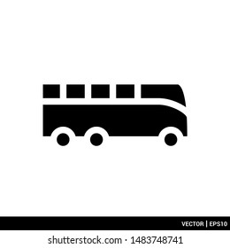 Bus icon transportation vector illustration logo template. EPS 10