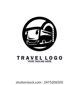 Bus Icon, travel bus logo template.	