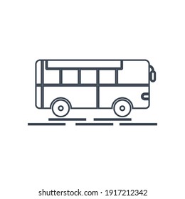 Bus Icon. Travel Bus, Vehicle, Private Car, Public Bus, Transport Car Icon.