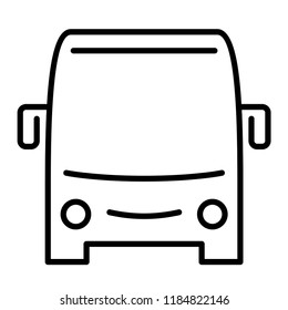 Bus icon in trendy flat style isolated on grey background. Website pictogram. Internet symbol for your web site design, logo, app, UI. Vector illustration, EPS10.