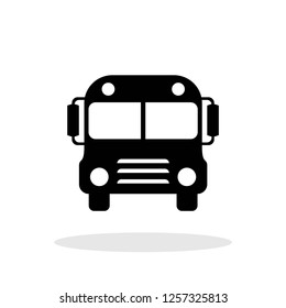 Bus icon in trendy flat style. Vector Illustration EPS 10.