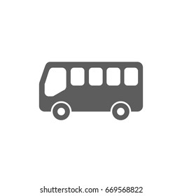 Bus icon in trendy flat style isolated on white background. Symbol for your web site design, logo, app, UI. Vector illustration, EPS