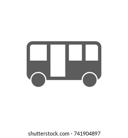 Bus icon in trendy flat style isolated on white background. Symbol for your web site design, logo, app, UI. Vector illustration, EPS